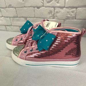 JoJo Siwa Pink and Teal Sequin Sneakers